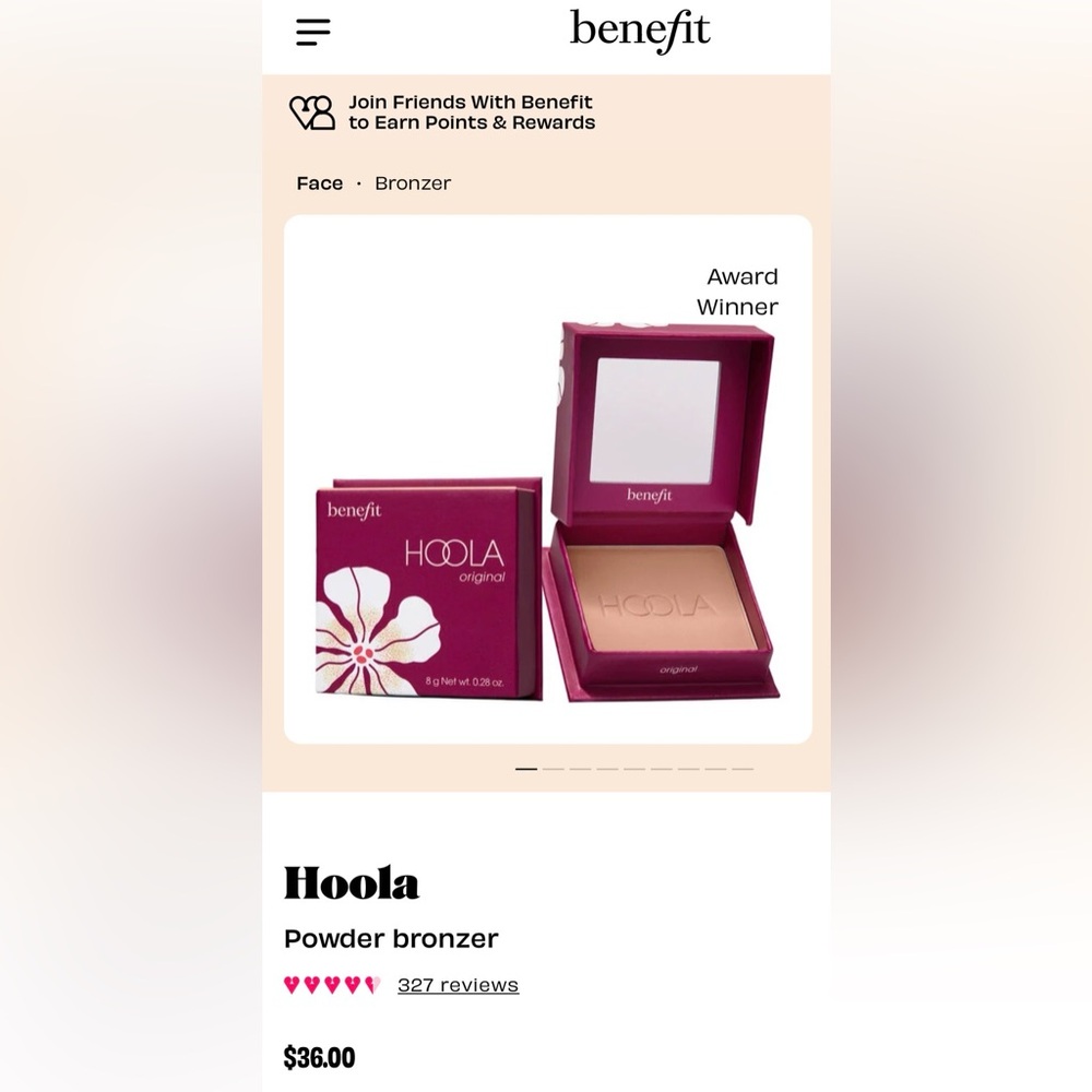 Benefit Hoola Bronzer in Original